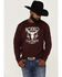 Cody James Men's Cow Country Rodeo Graphic T-Shirt , Burgundy, hi-res