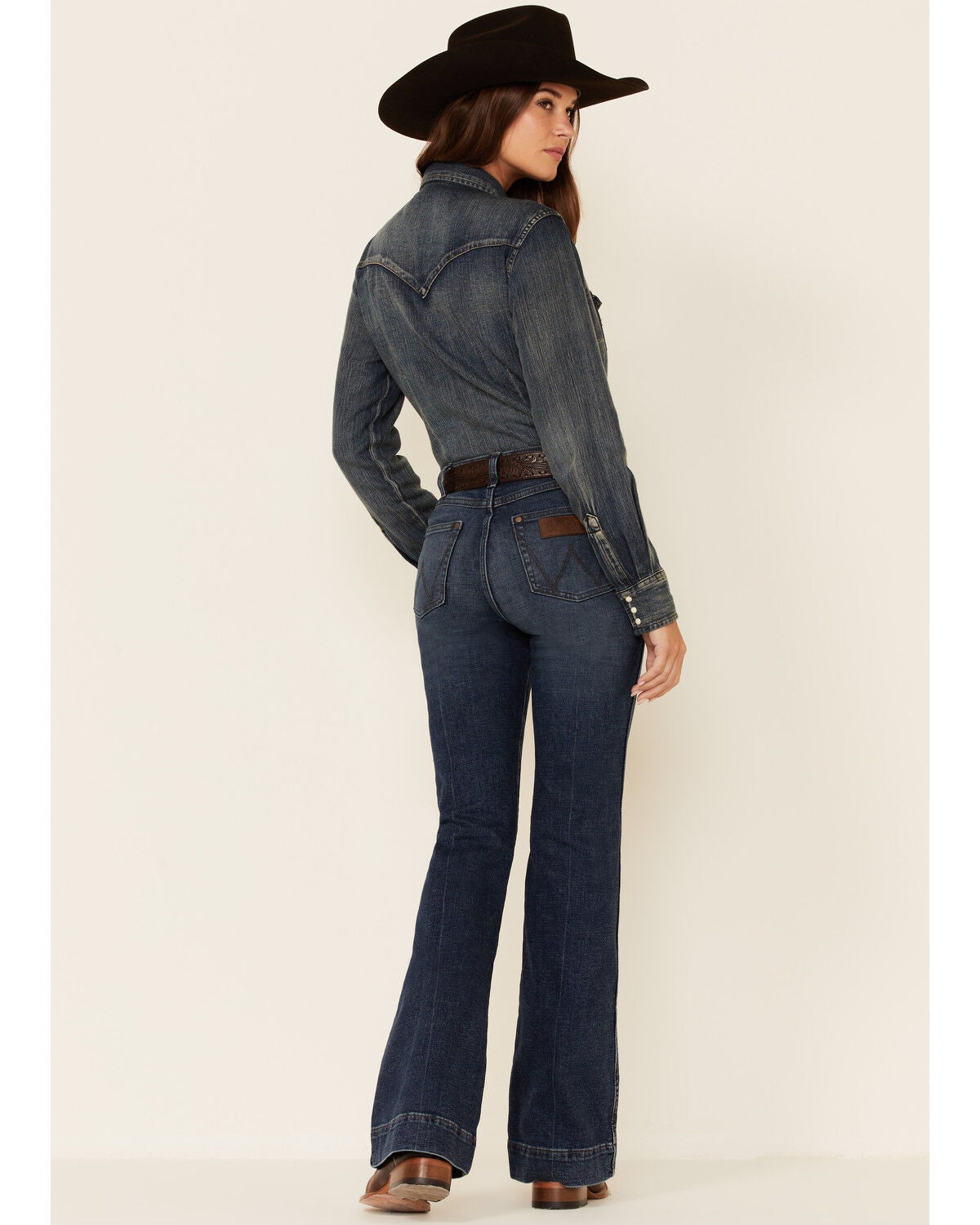 Sara Dark Wash High Rise Bootcut Jeans 