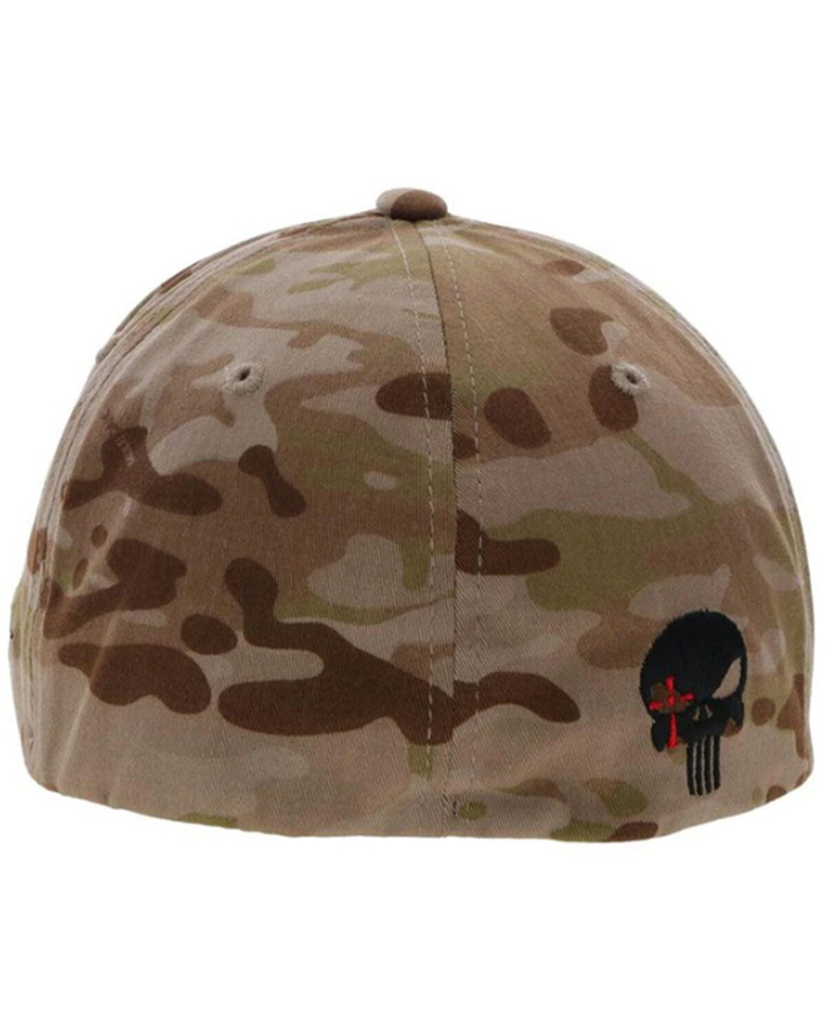 Image #2 - Hooey Men's Chris Kyle Camo Flexfit Trucker Cap, Brown, hi-res