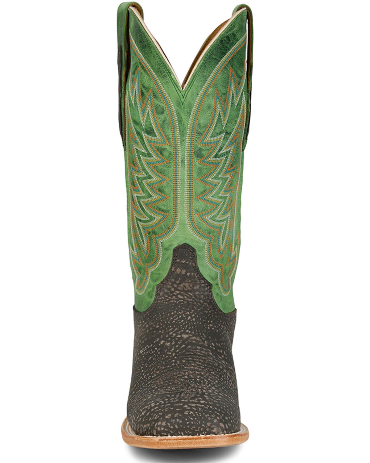 Image #4 - Justin Men's Cowman Western Boots - Broad Square Toe, Brown, hi-res