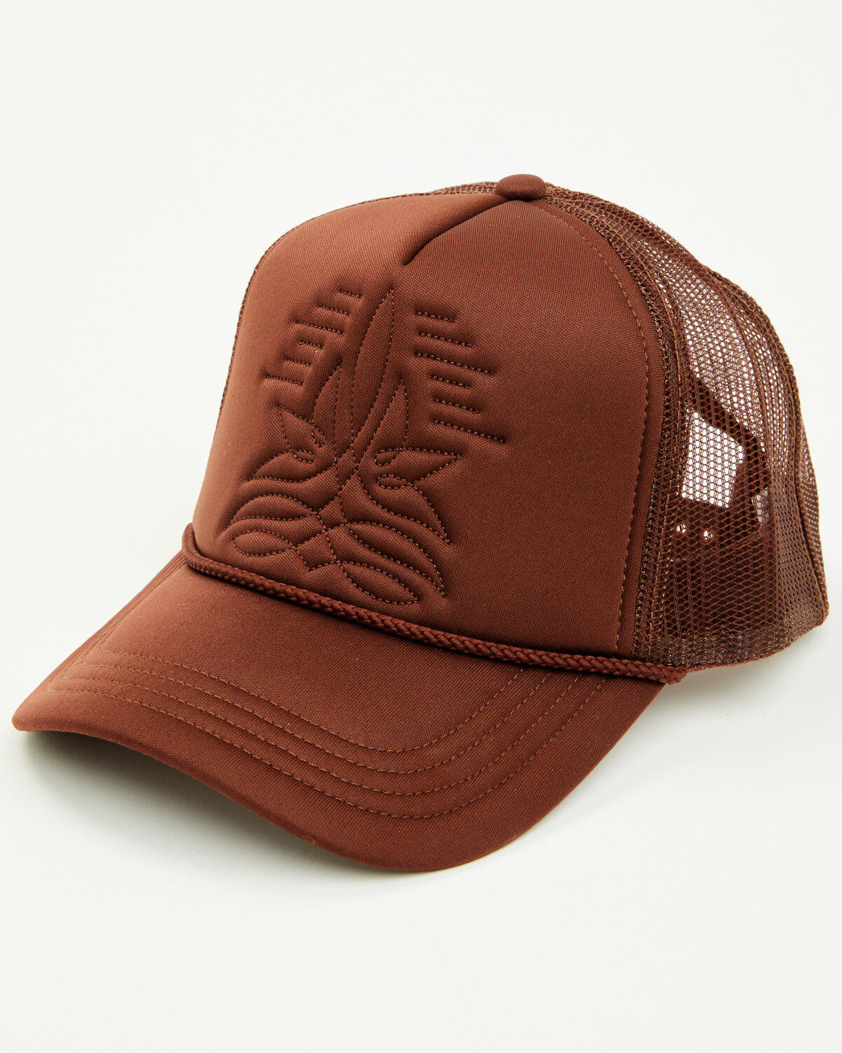 Image #1 - Shyanne Women's Boot Stitch Ball Cap, Brown, hi-res