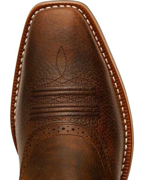 Image #8 - Ariat Men's Heritage Roughstock Western Performance Boots - Square Toe, Brown Oiled Rowdy, hi-res