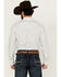 Image #4 - Gibson Men's Polka Geo Print Long Sleeve Snap Western Shirt, White, hi-res