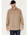 Image #1 - Hawx Men's FR Vented Solid Long Sleeve Button-Down Work Shirt, Taupe, hi-res