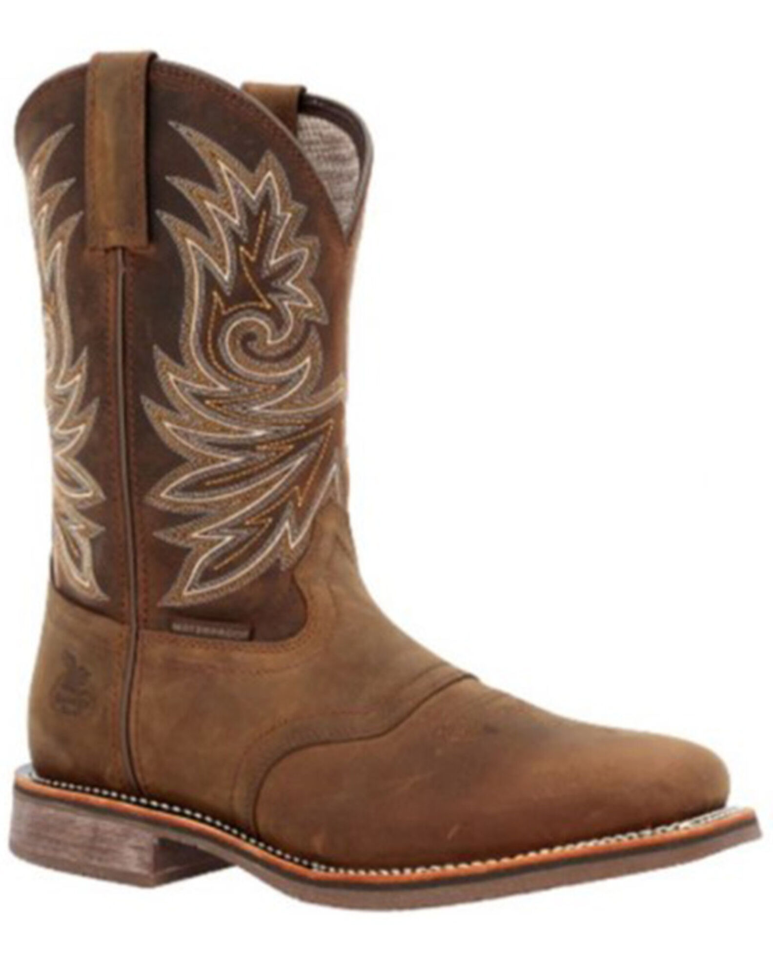 Georgia Boot Men s Carbo Tec Waterproof Pull On Safety Western Boots Square Toe Country Outfitter