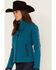 Image #2 - RANK 45® Women's Walla Striped Logo Softshell Jacket, , hi-res