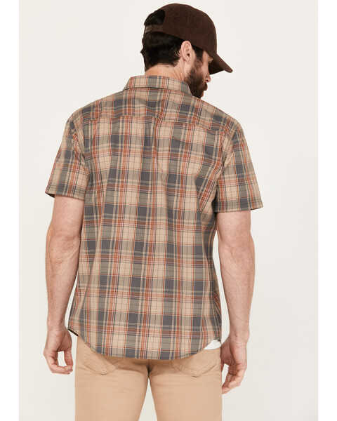 Image #4 - Brothers and Sons Men's Bartlesville Short Sleeve Button Down Western Shirt, Tan, hi-res