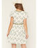 Image #4 - Bila Women's Monaco Floral Border Short Sleeve Mini Dress, Sage, hi-res