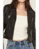 Image #3 - Mauritius Leather Women's Cora Embroidered Jacket, Black, hi-res