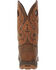 Image #5 - Durango Men's Saddle Waterproof Western Work Boots - Composite Toe, Brown, hi-res