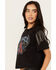 Image #2 - Idyllwind Women's Robin Rock & Roll Embellished Short Sleeve Graphic Tee , Black, hi-res