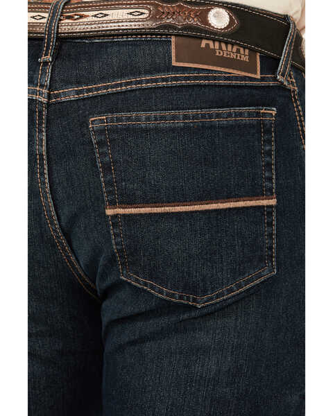 Image #4 - Ariat Men's M4 Blackstone Ray Dark Wash Relaxed Bootcut Pro Series Performance Denim Jeans, Dark Wash, hi-res