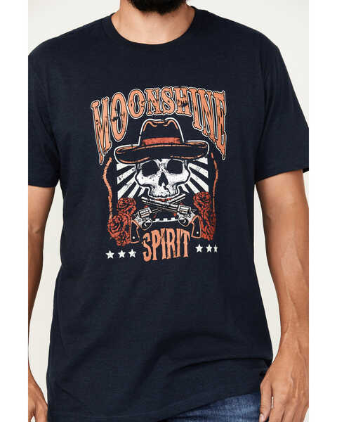 Image #3 - Moonshine Spirit Men's Guns and Roses Short Sleeve Graphic T-Shirt, Navy, hi-res