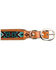 Image #4 - Myra Bag Whizter Hand-Tooled Beaded Dog Collar, Brown, hi-res