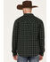 Image #4 - Cody James Men's Alder Tree Plaid Button Down Bonded Western Flannel Shirt Jacket, Green, hi-res
