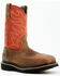 Image #1 - Cody James Men's Mustang Pull-On Waterproof Work Boots - Composite Toe, Orange, hi-res