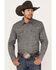 Image #1 - Cody James Men's Down Range Medallion Print Long Sleeve Western Snap Shirt, Dark Brown, hi-res