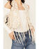 Image #3 - Vocal Women's Braided Lace Fringe Vest, Natural, hi-res