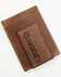 Hooey Men's Hands Up Basket Weave Money Clip, Brown, hi-res