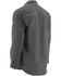 Image #3 - Huk Performance Fishing Men's Next Level Long Sleeve Button Down Woven Shirt, Charcoal Grey, hi-res