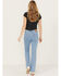 Image #3 - Levi's Women's Light Wash Mid Rise Lapis Sense Classic Bootcut Jeans, Blue, hi-res
