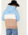 Wanakome Men's Rivera Colorblock Pullover Hooded Sweatshirt , Cream/brown, hi-res