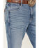Image #2 - Wrangler Retro Men's Nolen Light Wash Slim Bootcut Stretch Denim Jeans, Light Wash, hi-res