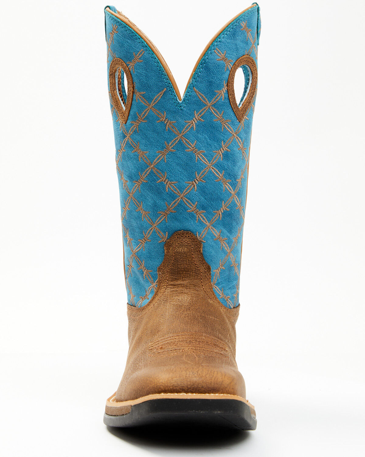 Image #4 - Twisted X Men's 12" Tech Western Performance Boots - Broad Square Toe, Blue, hi-res