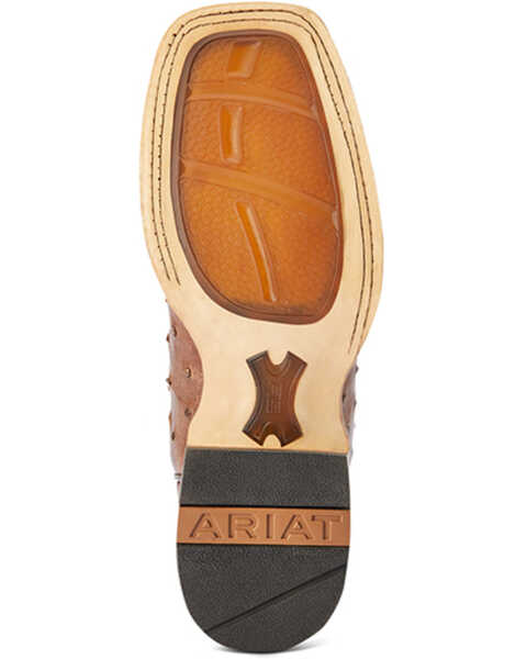 Image #5 - Ariat Women's Donatella Exotic Ostrich Western Boots - Broad Square Toe , Brown, hi-res