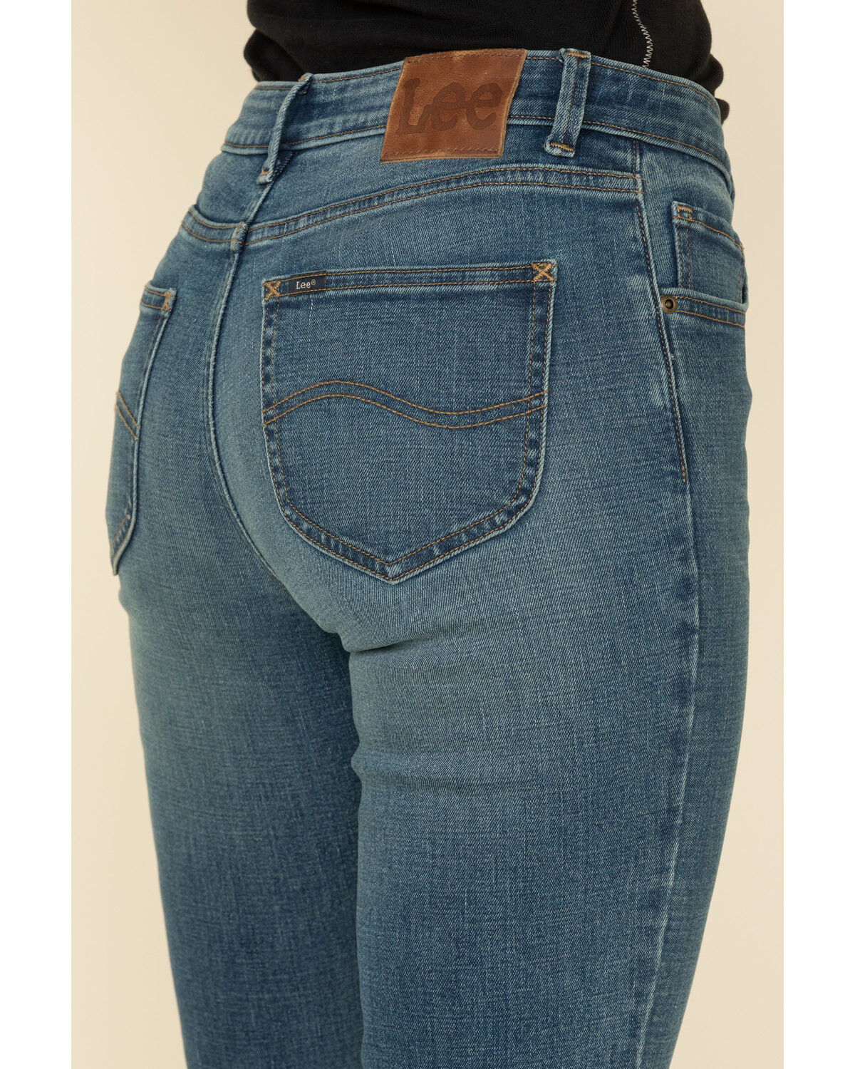 Image #4 - Lee Women's Kansas Fade Mid Rise Bootcut Jeans, Blue, hi-res