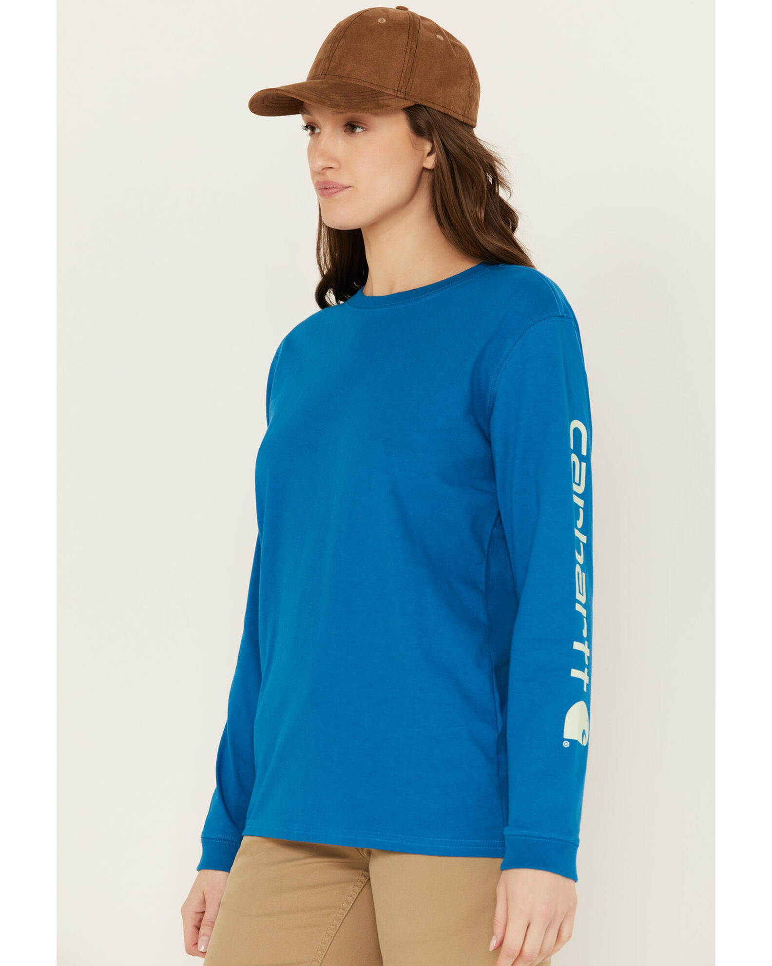 Women's carhartt 2025 long sleeve shirts