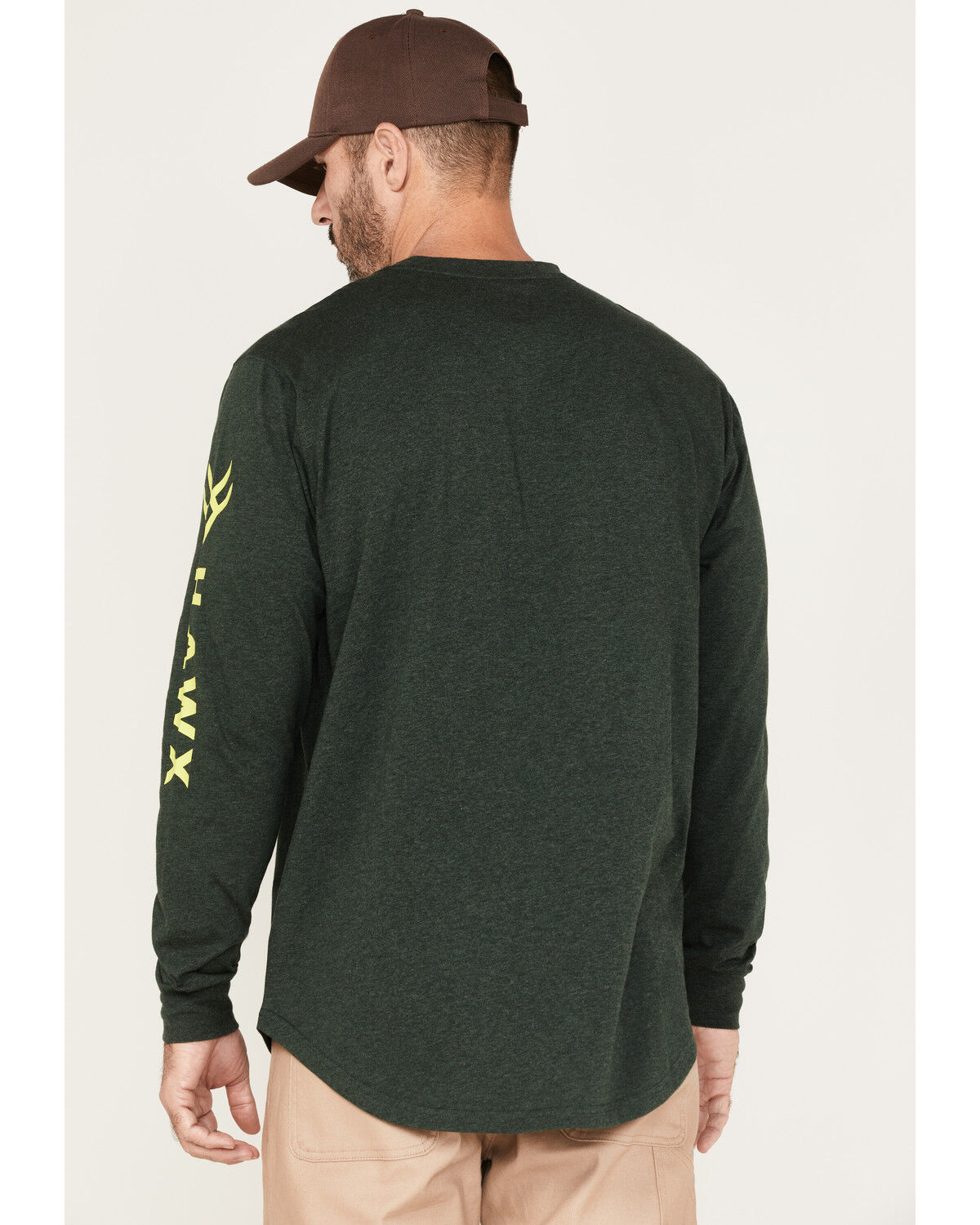 Image #4 - Hawx Men's Logo Graphic Work T-Shirt, Dark Green, hi-res