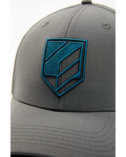 Image #2 - RANK 45® Men's Gray Shield Logo Ball Cap, Grey, hi-res