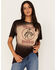 Image #1 - Idyllwind Women's Midnight Rodeo Oversized Graphic Trustie Tee, Dark Brown, hi-res
