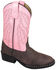 Image #1 - Smoky Mountain Little Girls' Monterey Western Boots - Round Toe, Brown, hi-res