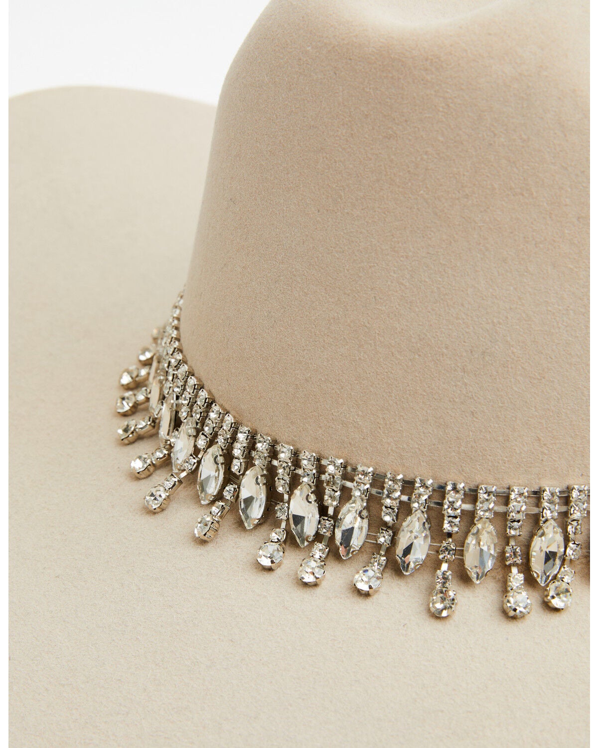 Image #2 - Shyanne Women's Tear Drop Rhinestone Hat Band, No Color, hi-res