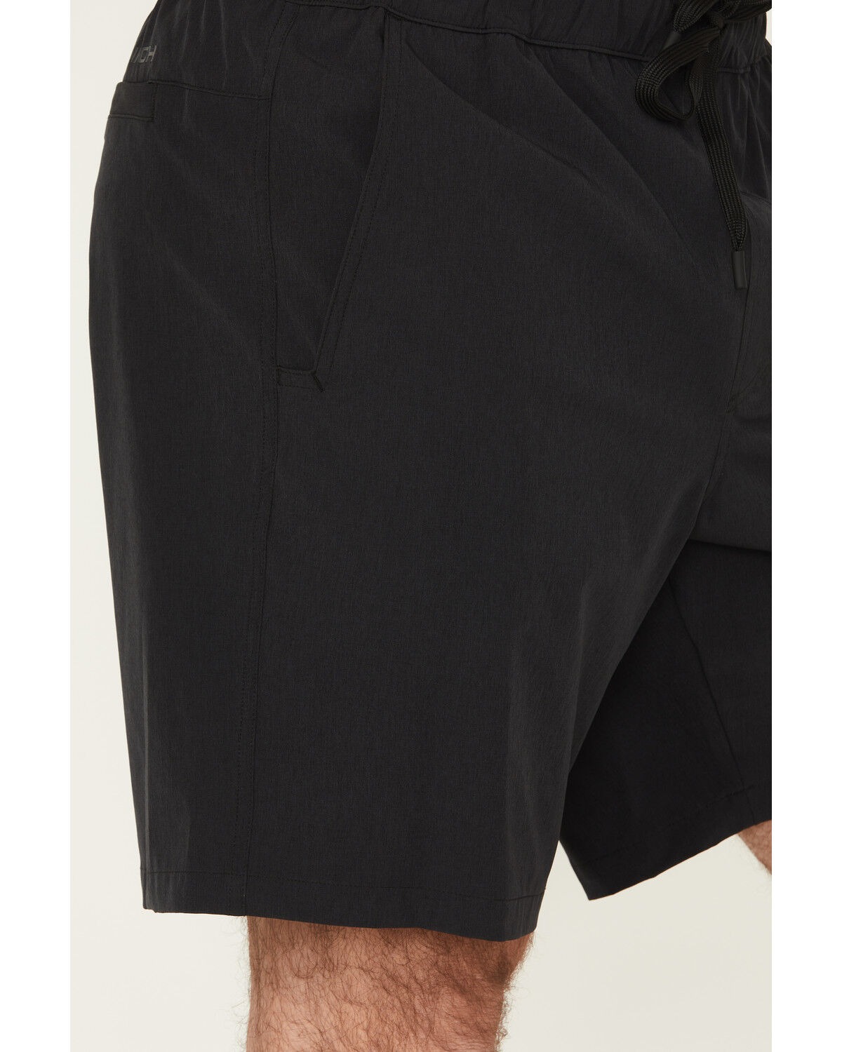 Image #2 - Cinch Men's ARENAFLEX® Solid Shorts, Black, hi-res