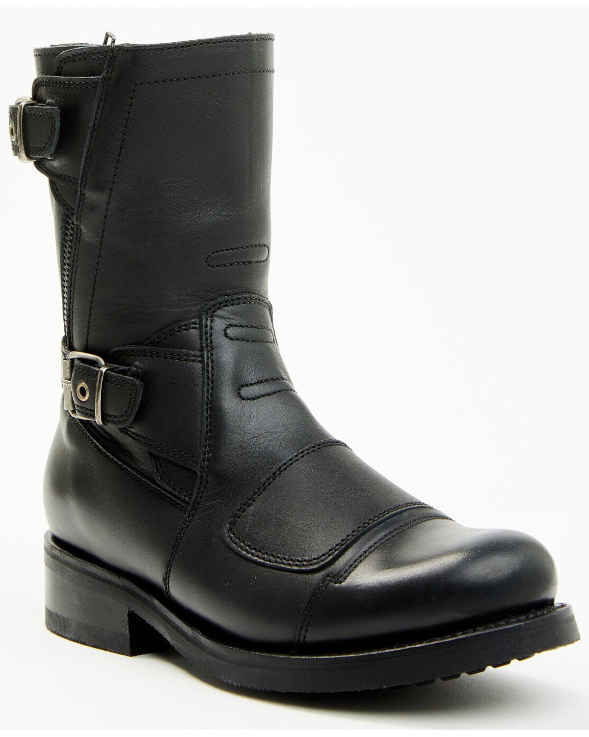 Sendra Women's Juno Motorcycle Boots - Round Toe, Black, hi-res