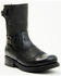 Image #1 - Sendra Women's Juno Motorcycle Boots - Round Toe, Black, hi-res