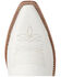 Image #6 - Old West Women's Western Boots - Snip Toe, White, hi-res