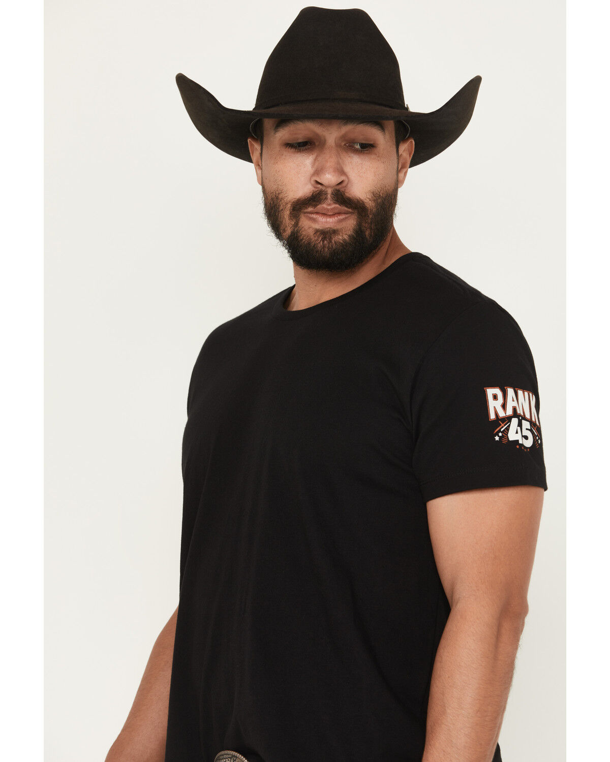 Image #3 - RANK 45® Men's Buckle Up Short Sleeve Graphic T-Shirt, Black, hi-res