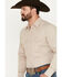 Image #2 - Ely Walker Men's Geo Print Long Sleeve Pearl Snap Western Shirt - Big, Beige/khaki, hi-res