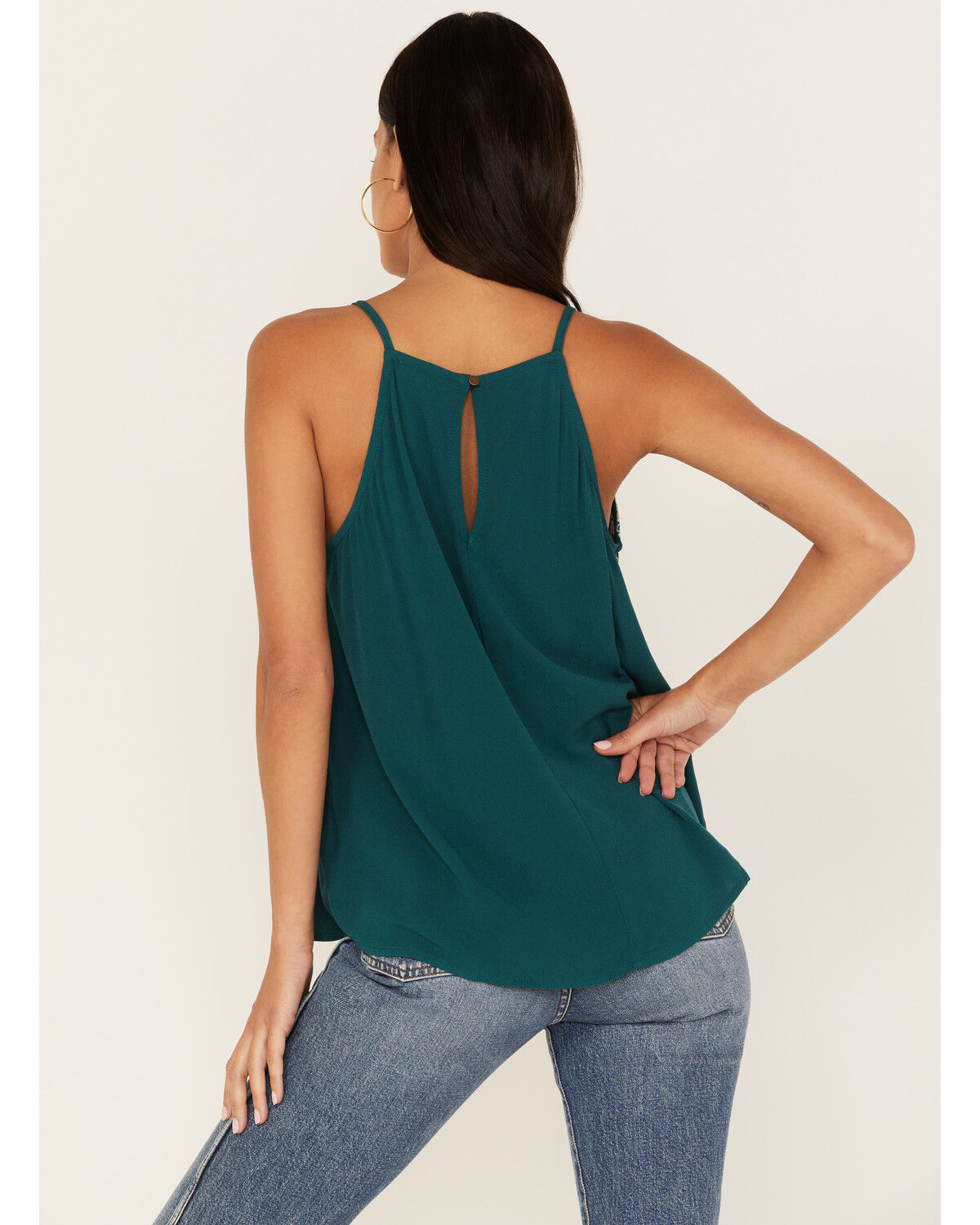 Image #4 - Eyeshadow Women's Floral Embroidered Tank Top, , hi-res