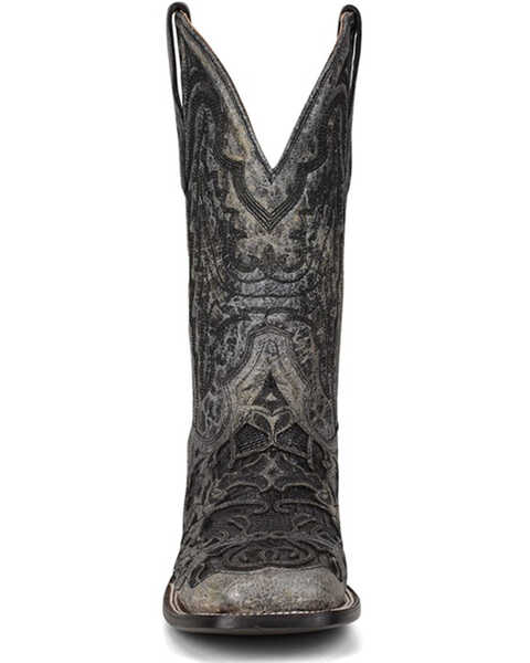 Image #3 - Corral Men's Exotic Alligator Inlay Western Boots - Broad Square Toe, Black, hi-res