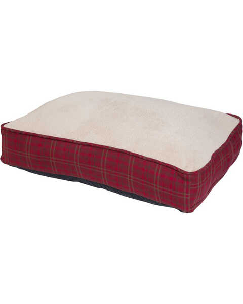 Image #1 - HiEnd Accents Cascade Lodge Houndstooth Dog Bed , Red, hi-res