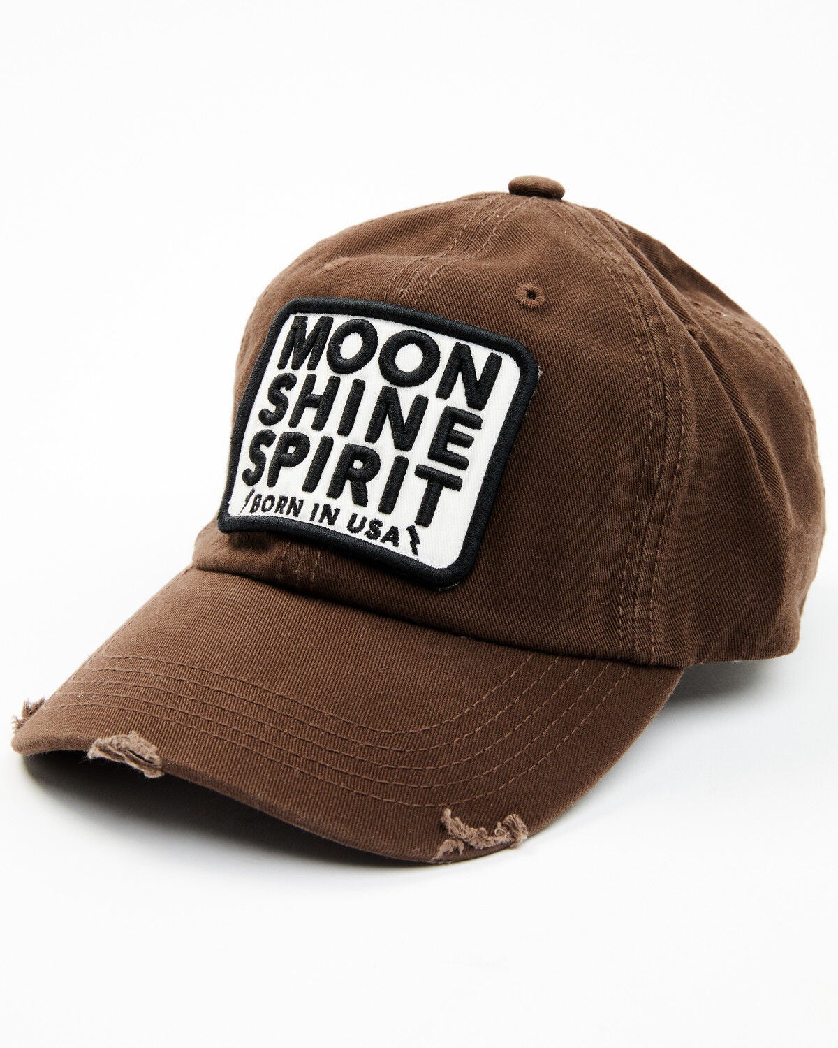Moonshine Spirit&reg; Men's Born in the USA Ball Cap, Brown, hi-res