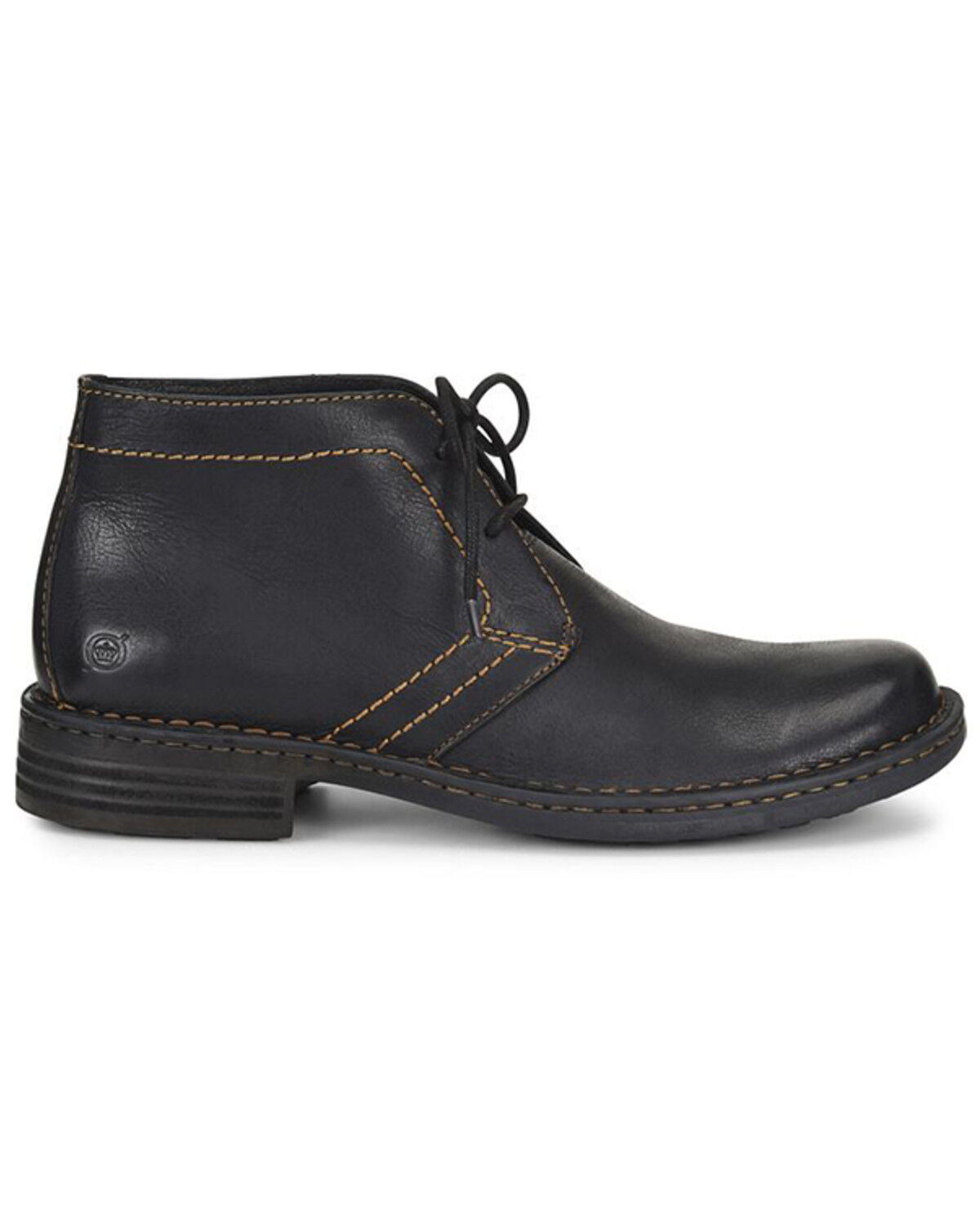 Image #2 - Born Men's Harrison Casual Shoes, Black, hi-res
