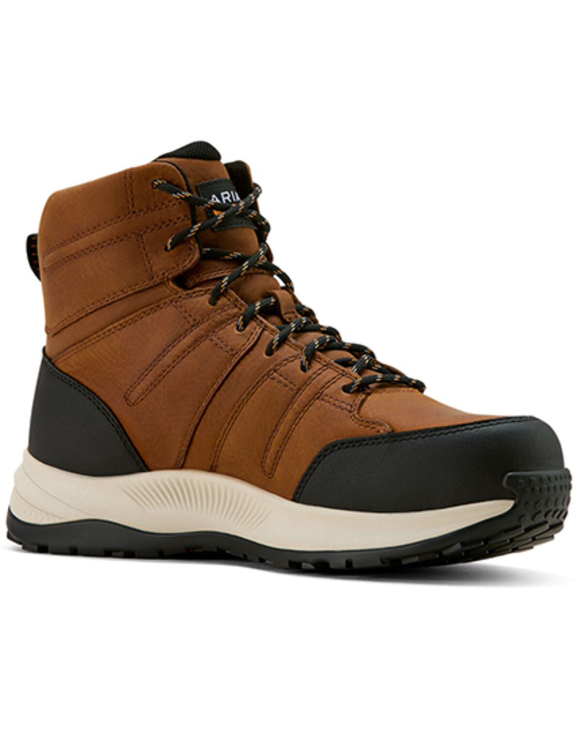 Image #1 - Ariat Men's 6" Outpace Shift SD Waterproof Work Boots - Composite Toe, Brown, hi-res