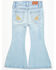 Image #3 - Shyanne Toddler Girls' Floral Embroidered Light Wash Flare Stretch Denim Jeans, Light Wash, hi-res