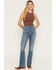 Image #1 - Levi's Women's 725 Medium Wash High Rise Bootcut Stretch Denim Jeans, Medium Wash, hi-res